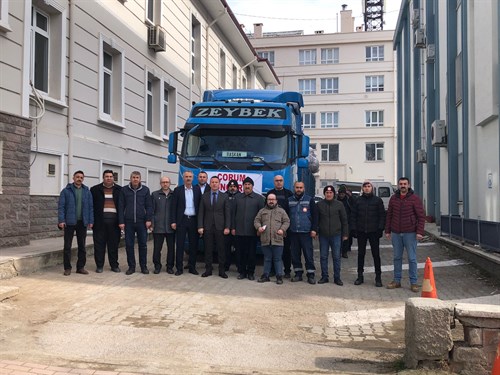 DEPREM BÖLGESİNE YARDIMLAR DEVAM EDİYOR.